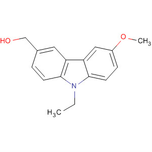 9-乙基-3-羥基甲基-6-甲氧基咔唑結(jié)構(gòu)式_628294-75-7結(jié)構(gòu)式