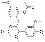 Acetic acid 1-[[2-(acetyloxy)-4-methoxyphenyl]methyl]-2-methoxy-2-(3,4-dimethoxyphenyl)ethyl ester Structure,62849-08-5Structure