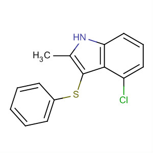 4-Chloro-3-[(4-chlorophenyl)thio]-2-methyl-1h-indole Structure,628736-19-6Structure