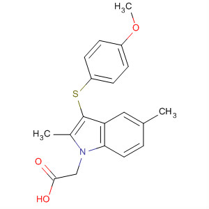 3-[(4-Methoxyphenyl)thio]-2,5-dimethyl-1h-indole-1-acetic acid Structure,628737-23-5Structure