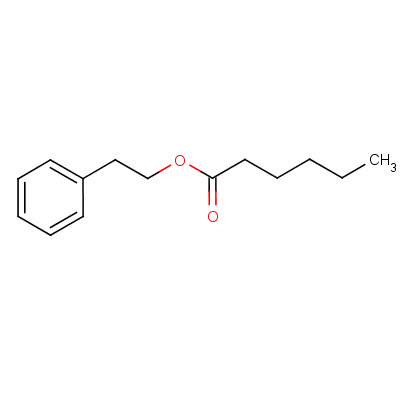 Hexanoic acid, 2-phenylethyl ester Structure,6290-37-5Structure