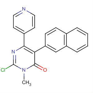 2-Chloro-3-methyl-5-naphthalen-2-yl-6-pyridin-4-yl-3h-pyrimidin-4-one Structure,629623-96-7Structure