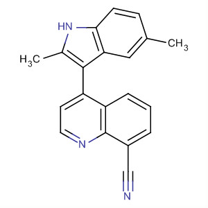 8-Cyano-4-(2,5-dimethyl-1h-indol-3-yl)quinoline Structure,629644-53-7Structure