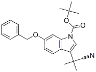 3-(1-氰基-1-甲基乙基)-6-(苯基甲氧基)-1H-吲哚-1-羧酸-1,1-二甲基乙酯結(jié)構(gòu)式_629662-38-0結(jié)構(gòu)式