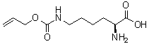 (S)-6-(((烯丙氧基)羰基)氨基)-2-氨基己酸結(jié)構(gòu)式_6298-03-9結(jié)構(gòu)式