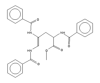 4-Pentenoic acid,2,4,5-tris(benzoylamino)-, methyl ester Structure,6298-09-5Structure