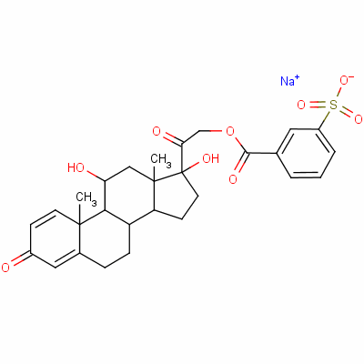 Prednisolone sodium metasulfobenzoate Structure,630-67-1Structure