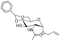 烯丙基 2-(乙?；被?-2-脫氧-4,6-O-(苯基亞甲基)-α-D-吡喃葡萄糖苷結(jié)構(gòu)式_63064-49-3結(jié)構(gòu)式