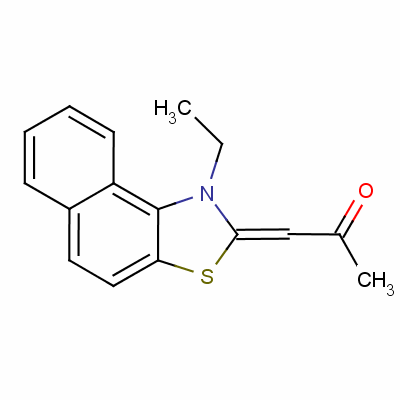 1-(1-Ethylnaphtho[1,2-d]thiazol-2(1h)-ylidene)acetone Structure,63123-29-5Structure