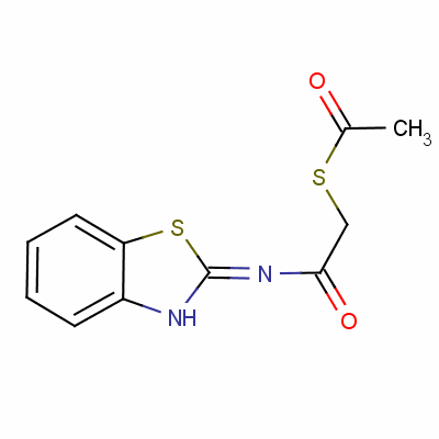 S-苯并噻唑-2-基氨基甲酰甲基硫代乙酸酯結(jié)構(gòu)式_63123-39-7結(jié)構(gòu)式