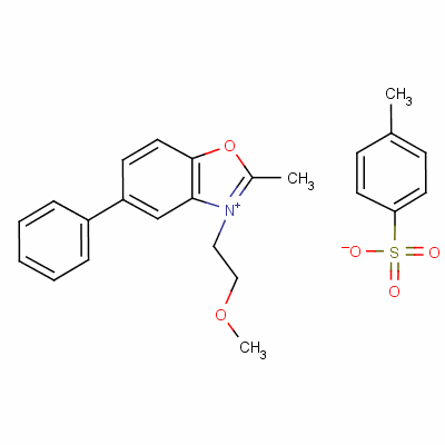 3-(2-Methoxyethyl)-2-methyl-5-phenylbenzoxazolium p-toluenesulphonate Structure,63123-41-1Structure