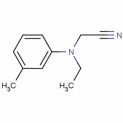[乙基(3-甲基苯基)氨基]乙腈結(jié)構(gòu)式_63133-74-4結(jié)構(gòu)式