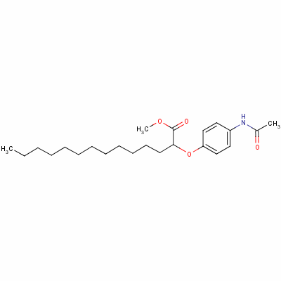 Methyl 2-(4-acetamidophenoxy)myristate Structure,63134-19-0Structure