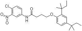 4-(2,4-Bis(tert-pentyl)phenoxy)-N-(4-chloro-3-nitrophenyl)butyramide Structure,63134-29-2Structure