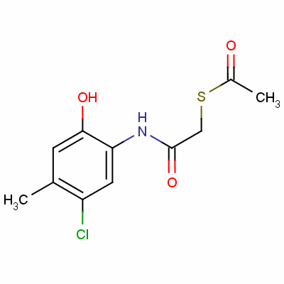 S-[2-[(5-chloro-2-hydroxy-4-methylphenyl)amino]-2-oxoethyl] ethanethioate Structure,63148-80-1Structure