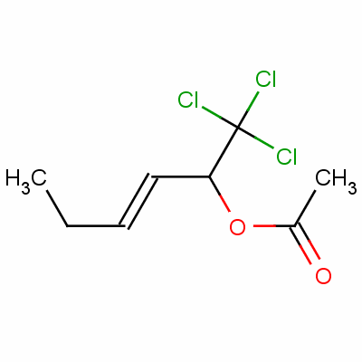 4-Methyl-1-(1,1,1-trichloromethyl)but-2-enyl acetate Structure,63170-40-1Structure