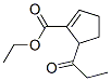 1-Cyclopentene-1-carboxylicacid,5-(1-oxopropyl)-,ethylester(9ci) Structure,632353-27-6Structure