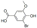 3-Bromo-4-hydroxy-5-methoxybenzoic acid Structure,6324-52-3Structure