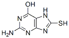 2-Amino-6-hydroxy-8-mercaptopurine Structure,6324-72-7Structure