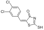 (5E)-5-(3,4-Dichlorobenzylidene)-2-mercapto-1,3-thiazol-4(5H)-one Structure,6326-22-3Structure