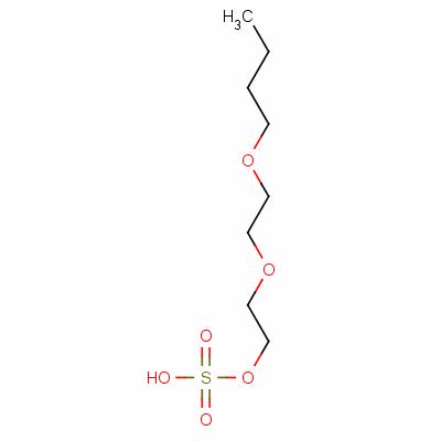 2-(2-Butoxyethoxy)ethyl hydrogensulphate Structure,63294-55-3Structure