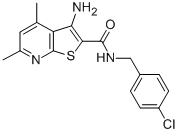 3-Amino-n-[(4-chlorophenyl)methyl]-4,6-dimethylthieno[2,3-b]pyridine-2-carboxamide Structure,633283-39-3Structure