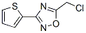 5-(Chloromethyl)-3-(2-thienyl)-1,2,4-oxadiazole Structure,63417-81-2Structure