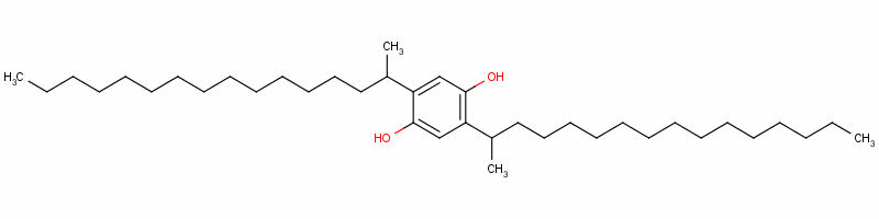 Bis(1-methylpentadecyl)hydroquinone Structure,63451-51-4Structure