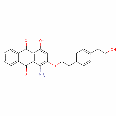 1-Amino-4-hydroxy-2-[2-[4-(2-hydroxyethyl)phenyl ]ethoxy]anthraquinone Structure,63467-14-1Structure