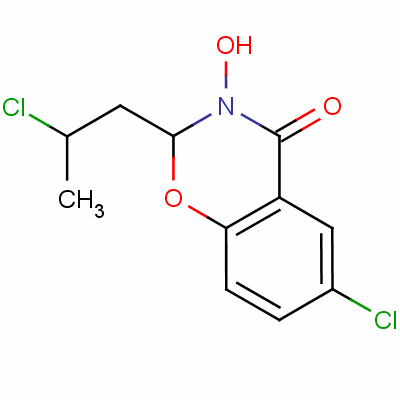 6-Chloro-2-(2-chloropropyl)-2,3-dihydro-3-hydroxy-4h-1,3-benzoxazin-4-one Structure,63482-60-0Structure