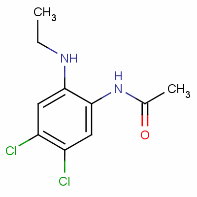 N-[4,5-dichloro-2-(ethylamino)phenyl ]acetamide Structure,63494-56-4Structure