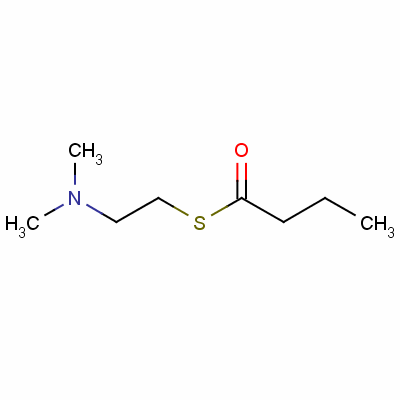 S-[2-(dimethylamino)ethyl] butanethioate Structure,63512-62-9Structure