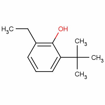 2-叔丁基-6-乙基苯酚結(jié)構(gòu)式_63551-41-7結(jié)構(gòu)式