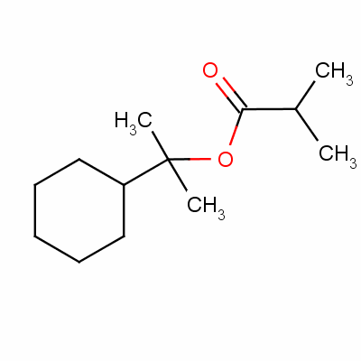 1-Cyclohexyl-1-methylethyl isobutyrate Structure,63574-03-8Structure