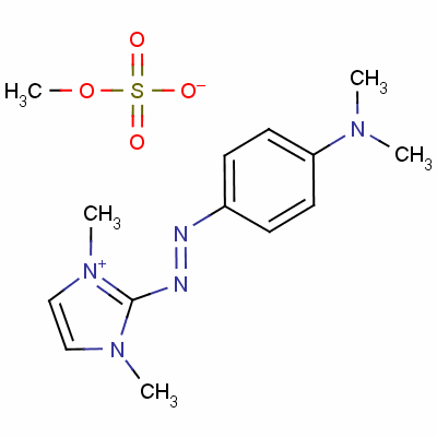 2-[[4-(Dimethylamino)phenyl]azo]-1,3-dimethyl-1h-imidazolium methyl sulphate Structure,63589-33-3Structure