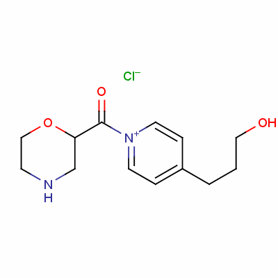 4-(3-Hydroxypropyl)-1-(morpholinecarbonyl)pyridinium chloride Structure,63629-89-0Structure