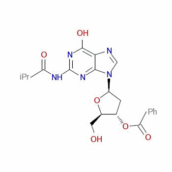 3-O-苯甲?；?2-脫氧-N2-異丁基鳥苷結(jié)構(gòu)式_63660-23-1結(jié)構(gòu)式