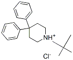 1-Tert-butyl-4,4-diphenylpiperidinium chloride Structure,63661-61-0Structure