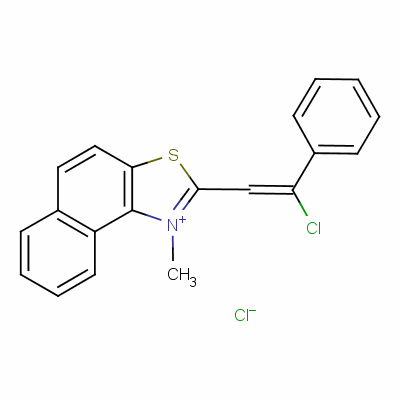 2-(2-Chloro-2-phenylvinyl)-1-methylnaphtho[1,2-d]thiazolium chloride Structure,63665-80-5Structure