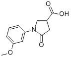 1-(3-Methoxy-phenyl)-5-oxo-pyrrolidine-3-carboxylic acid Structure,63674-47-5Structure