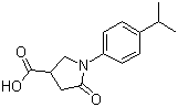 1-(4-異丙基苯基)-5-氧代吡咯烷-3-羧酸結(jié)構(gòu)式_63674-51-1結(jié)構(gòu)式