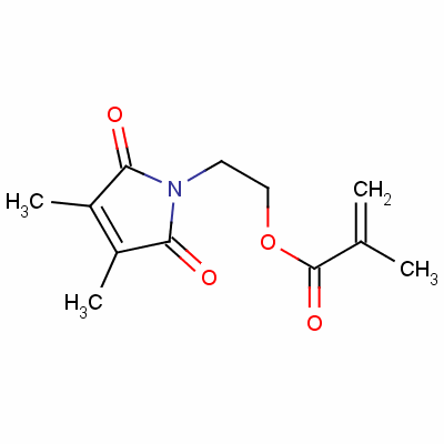 2-(2,5-Dihydro-3,4-dimethyl-2,5-dioxo-1h-pyrrol-1-yl)ethyl methacrylate Structure,63729-42-0Structure