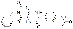  4-(乙?；被?-n-[4-氨基-1,2,3,6-四氫-2,6-二氧代-1-(苯基甲基)-5-嘧啶]-苯乙酰胺結構式_637334-91-9結構式