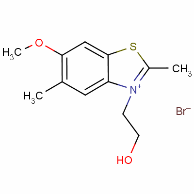 3-(2-Hydroxyethyl)-6-methoxy-2,5-dimethylbenzothiazolium bromide Structure,63815-99-6Structure