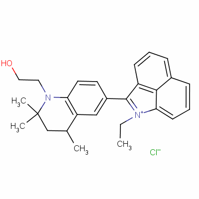 1-乙基-2-(1,2,3,4-四氫-1-(2-羥基乙基)-2,2,4-三甲基-6-喹啉基)苯并(cd)吲哚鎓氯化物結(jié)構(gòu)式_63817-45-8結(jié)構(gòu)式