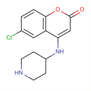 6-Chloro-4-(piperidin-4-ylamino)chromen-2-one Structure,638191-32-9Structure