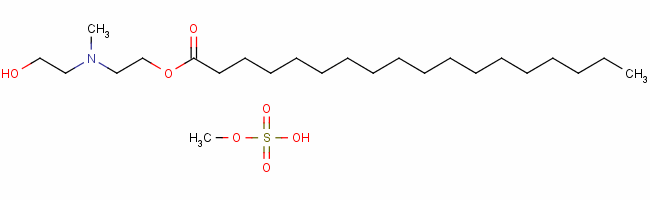 (2-Hydroxyethyl)(methyl)[2-(stearoyloxy)ethyl]ammonium methyl sulphate Structure,63833-73-8Structure