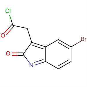 5-Bromo-alpha-oxo-1h-indole-3-acetyl chloride Structure,63843-81-2Structure