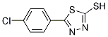 5-(4-Chlorophenyl)-1,3,4-thiadiazole-2-thiol Structure,63857-85-2Structure