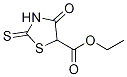 Ethyl4-oxo-2-thioxothiazolidine-5-carboxylate Structure,63910-18-9Structure